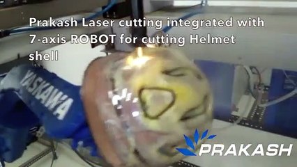 Helmet shell cutting by Prakash Laser