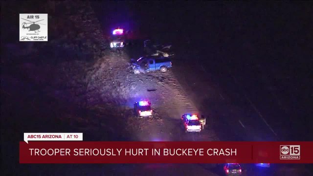 DPS trooper seriously injured in crash on SR-85 in Buckeye