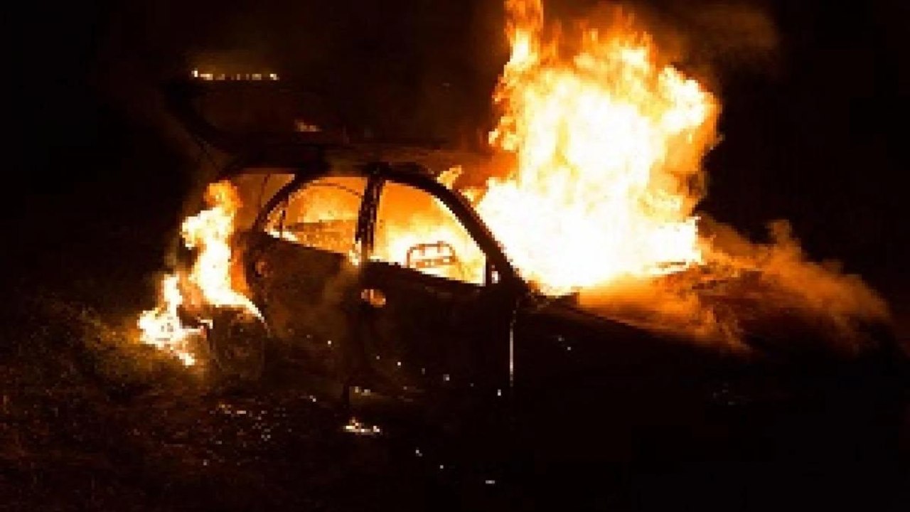 Punjab: Fire in the car after collision, riders burnt alive