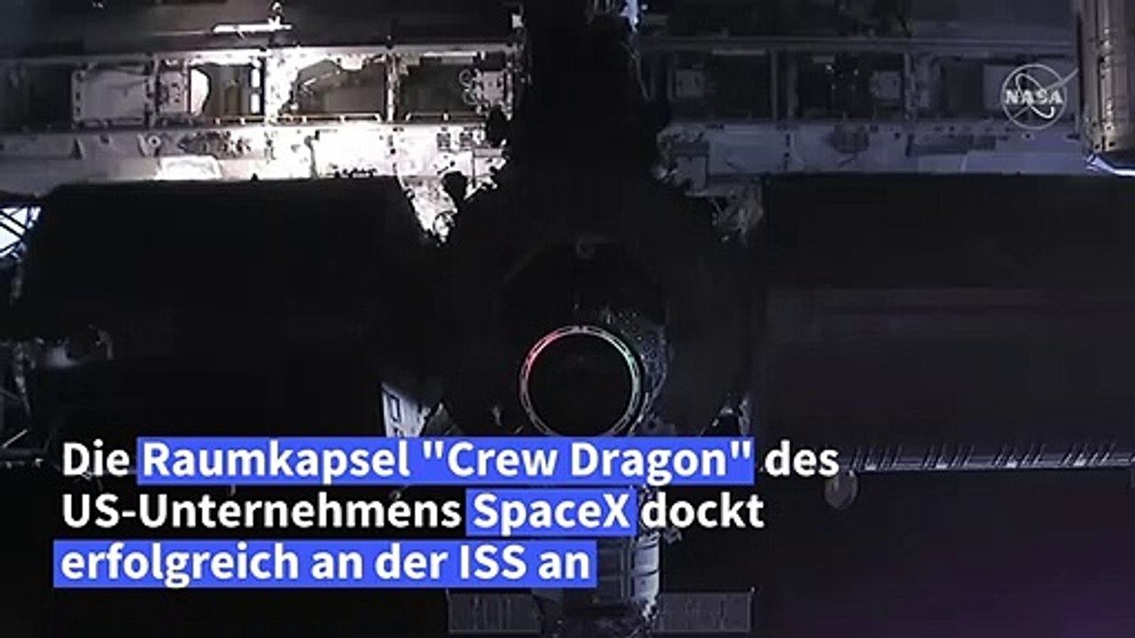 SpaceX-Kapsel dockt erfolgreich an ISS an