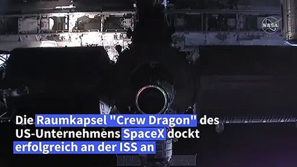 SpaceX-Kapsel dockt erfolgreich an ISS an