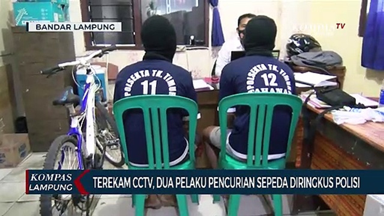 Terekam CCTV, Dua Pelaku Pencurian Sepeda Diringkus Polisi