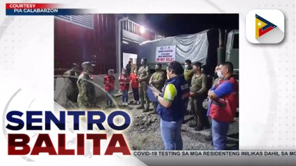 12-K food packs, ipinamamahagi na sa mga pamilyang naapektuhan ng bagyo sa Quezon