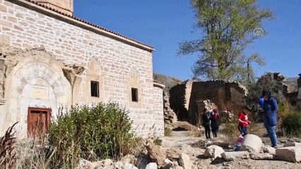 GÜMÜŞHANE - (Drone destekli) 670 yıllık İmera Manastırı'nda kısmi restorasyon tamamlandı