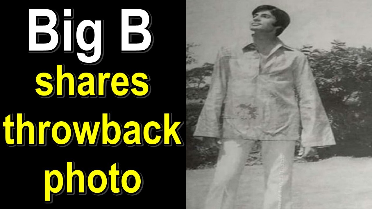 When Big B used to wear flared trousers and sleeves