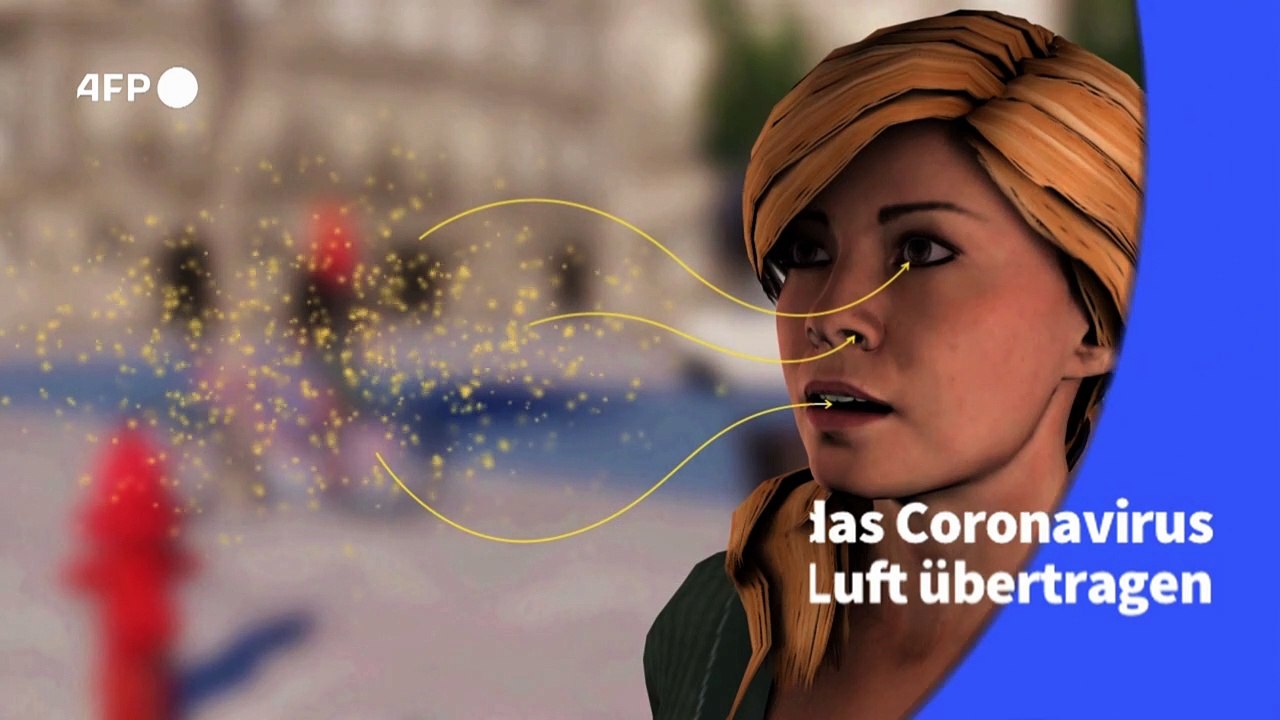 Videografik: So wird das Coronavirus durch die Luft übertragen