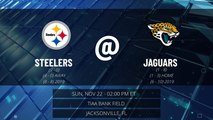 Steelers @ Jaguars Game Preview for SUN, NOV 22 - 02:00 PM ET EST