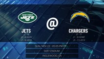 Jets @ Chargers Game Preview for SUN, NOV 22 - 05:05 PM ET EST