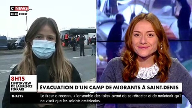 Saint-Denis: Un important campement de migrants au pied du Stade de France a été évacué ce matin par les forces de l'ordre - VIDEO