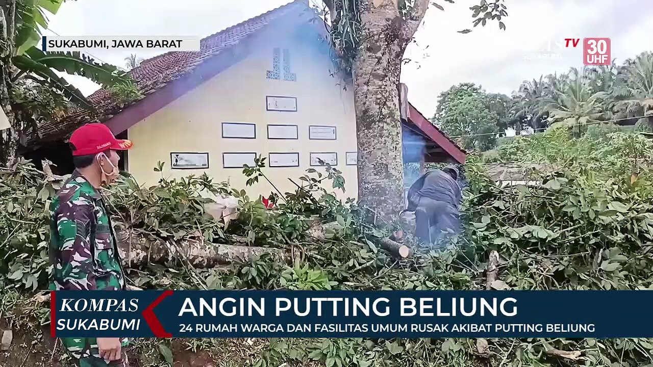 24 rumah warga dan fasilitas umum rusak akibat putting beliung
