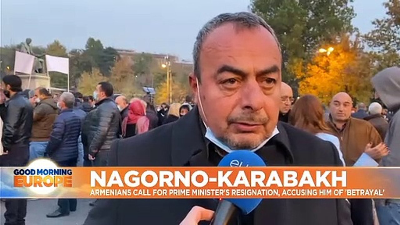 Calls mount for Armenian prime minister Nikol Pashinyan to resign over Nagorno-Karabakh