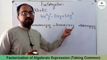 How we take common from algebraic expression II Factorization of algebraic expression II Learning Zone.