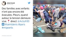Saint-Denis: évacuation d'un important campement de migrants