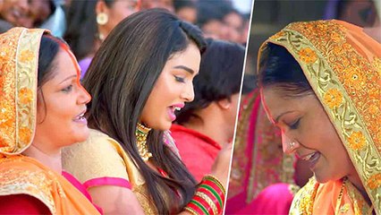 Aamrapali Dubey का Chhath puja गीत 'घरे घरे होता माई के बरतिया' हुआ वायरल