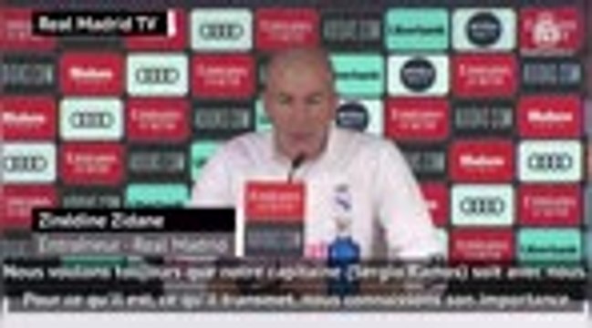 10e j. - Zidane : Nous connaissons l'importance de Ramos