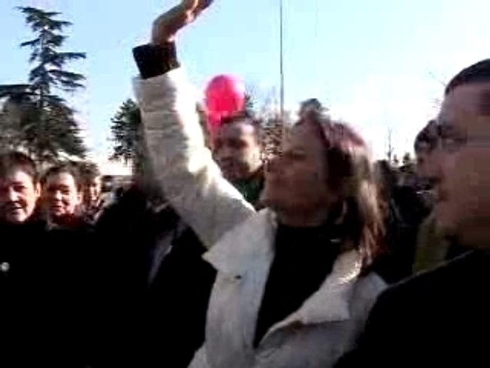 Arrivée de Ségolène à Pontoise