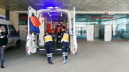 Hava basılan lastik patlayınca tamirci yaralandı