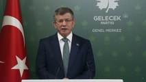 ANKARA - Gelecek Partisi Genel Başkanı Davutoğlu, gündemi değerlendirdi