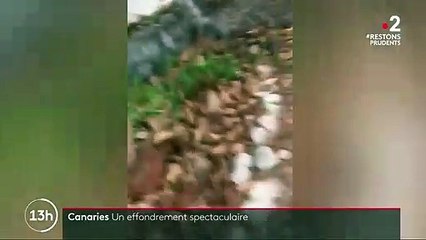 Canaries : un impressionnant pan de falaise s'est écroulé, sans faire de blessés