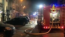 Palermo - Incendio in carrozzeria nel quartiere Notarbartolo (17.11.20)