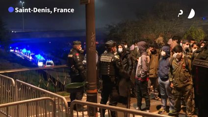 French police crack down on migrant camp near Paris
