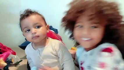 Saint West Snuggles Brother Psalm In Precious Video