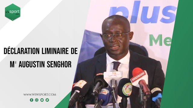Regardez en intégralité la déclaration officielle d’Augustin Senghor, candidat pour la présidence de la CAF