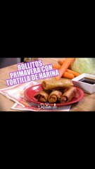 Rollitos primavera con tortillas de harina | Cocina Delirante