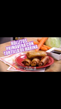 Rollitos primavera con tortillas de harina | Cocina Delirante