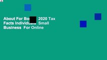 About For Books  2020 Tax Facts Individuals  Small Business  For Online