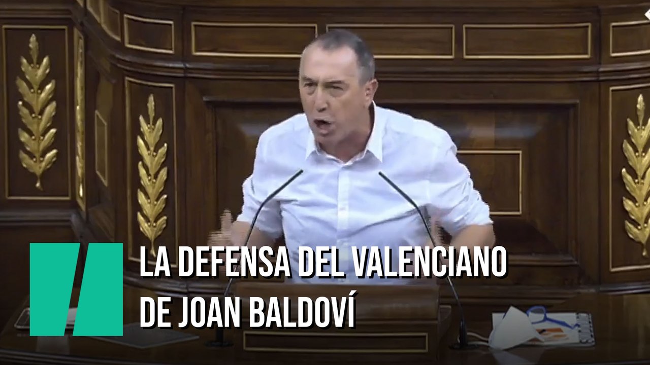 Joan Baldoví: "Mi madre me regaló dos cosas: su amor y su lengua: el valenciano"