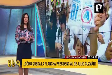 ¿Cómo queda la plancha presidencial de Julio Guzmán?