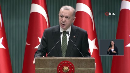 Cumhurbaşkanı Erdoğan, yeni tedbirleri açıkladı