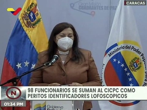 Certificados más de 90 funcionarios de la primera cohorte del curso de formación de Peritos Identificadores Lafoscópicos del CICPC