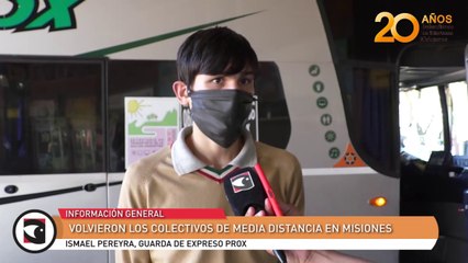 Volvieron los colectivos de media distancia en Misiones