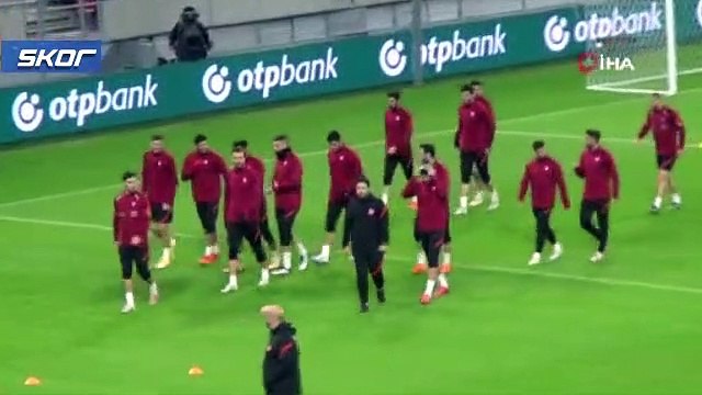 A Milli Takım, Macaristan'da son antrenmanını yaptı