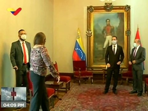 Canciller Jorge Arreaza recibe las Copias de Estilo del Embajador designado de la República de Indonesia ante la República Bolivariana de Venezuela, Imam Edy Mulyono.
