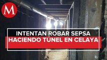 Intentan asaltar empresa de valores en Celaya a través de un túnel