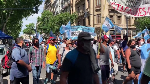 BUENOS AIRES - Arjantin’de hükümete destek gösterisi