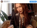 Bella Hadid Ditched Her Bra and All the Buttons on Her Blouse for a Zoom Call