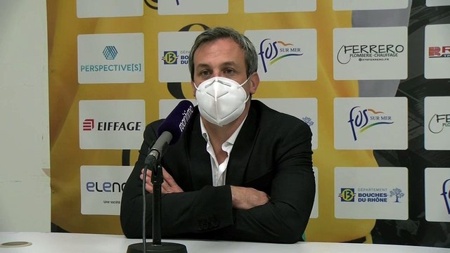 Rémi Giuitta après la qualif de Fos Provence Basket contre Nancy