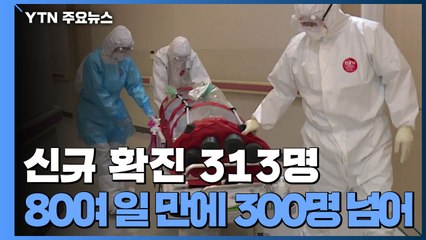 코로나19 신규 확진 313명...81일만에 3백 명대 / YTN
