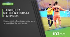 Hinchas celebraron el triunfo de la Selección de Ecuador