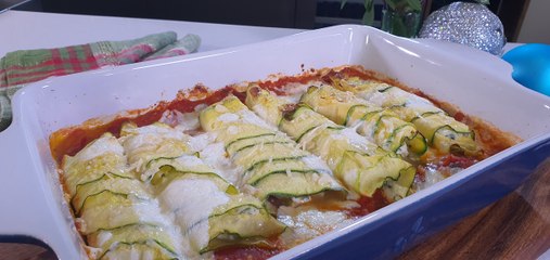 Canelones de Calabacita - Cocina con Conexión - Sonia Ortiz con Juan Farré