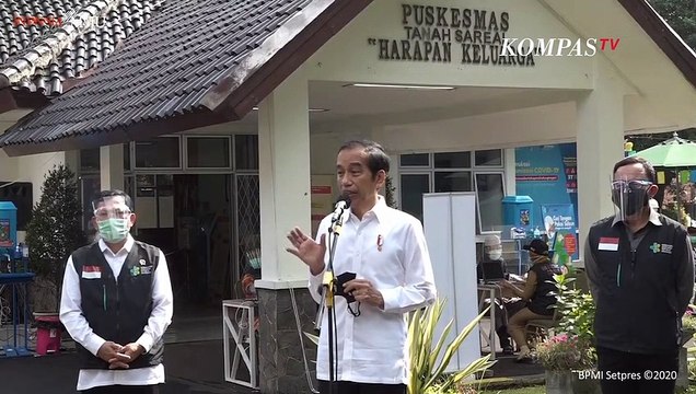 Jokowi Tinjau Simulasi Vaksinasi Covid-19 di Bogor