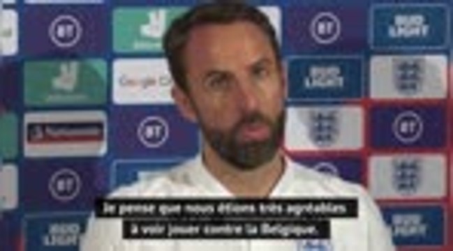Angleterre - Southgate : Si on joue au même niveau que contre la Belgique, on va gagner des matches