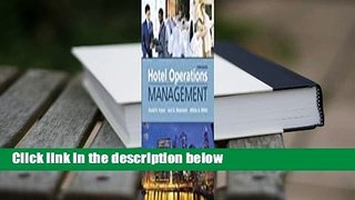 [Read] Hotel Operations Management  For Free