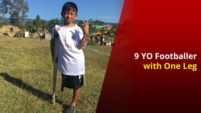 The Special Footballer: 9- Year-Old Boy Plays Sport Wih Just One Leg