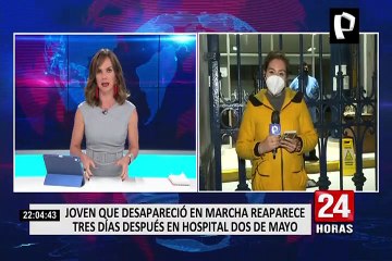 Luis Araujo: joven que desapareció en marcha denuncia que fue secuestrado tres días
