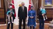 Cumhurbaşkanı Erdoğan, siyam ikizleri Derman ve Yiğit'i kabul etti